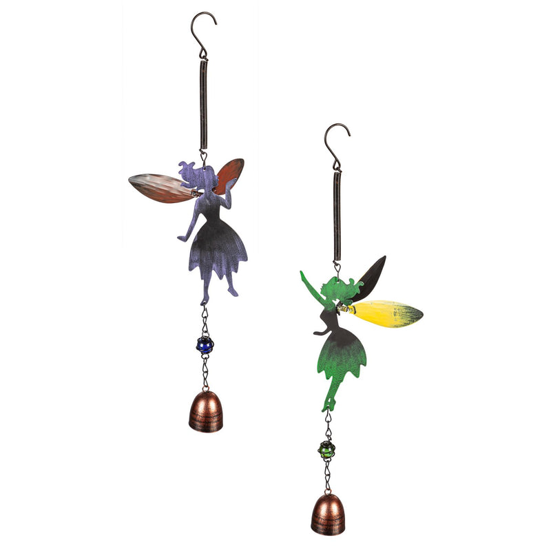 Rustic Metal Fairy Garden Bells, Set of 2,2wc2305