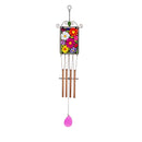 Hand-painted Floral Suncatcher Wind Chime, Wild Flowers