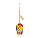 Evergreen Wind,Multi-Color Art Glass Bell,5.51x5.51x7.87 Inches
