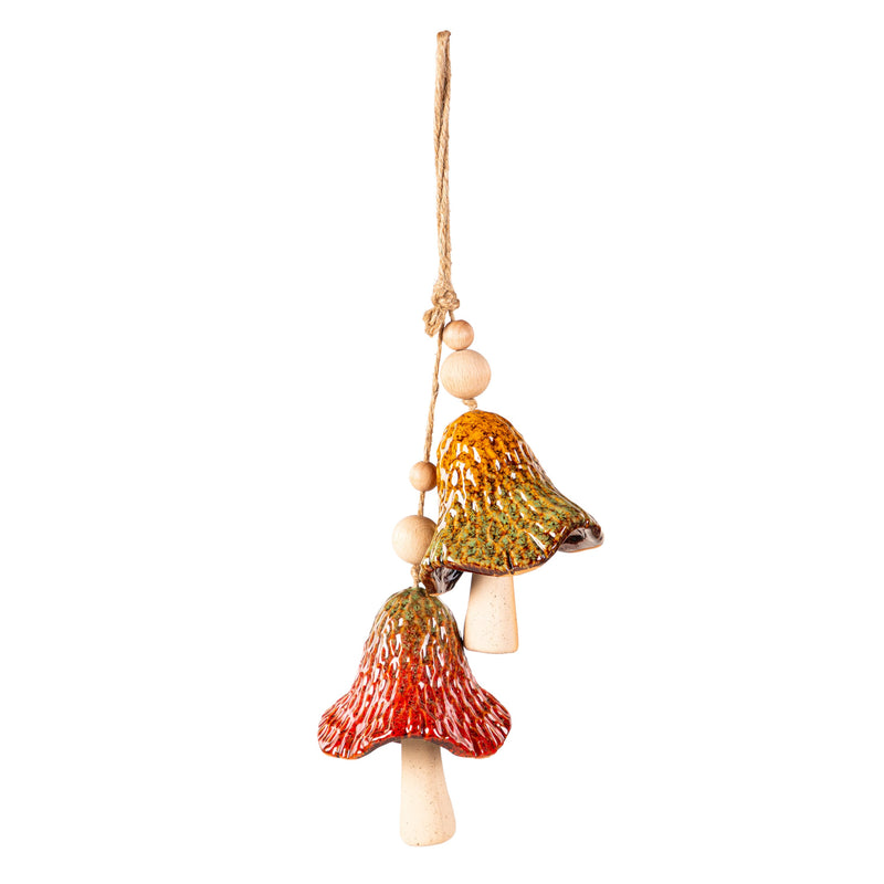 Ceramic Mushroom Garden Hanging Décor,2wc2415