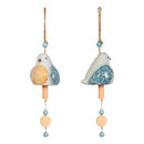 Ceramic Winter Bird Bell
