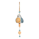 Ceramic Winter Bird Bell