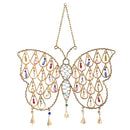 Garden of Wonder Wind Chime, Butterfly Wind Chime with Glass Beads