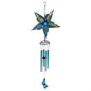 Wind Spinner Butterfly Wind Chime, Blue