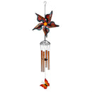 Wind Spinner Butterfly Wind Chime, Orange