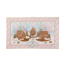 Season's Greeting Gingerbread Washable Indoor/Outdoor Mat