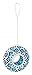 9.25"D Acrylic Circle Feeder, Blue Mosaic Glass