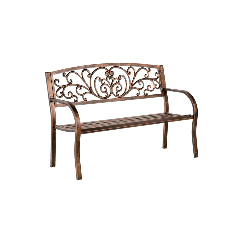 Blooming Garden Metal Bench,37320nb