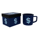 Seattle Kraken Ceramic Camp Cup with Enamel Finish, 14oz