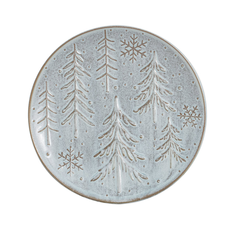 8.75" Ceramic Salad Plate, Winter Frost,3ar9914