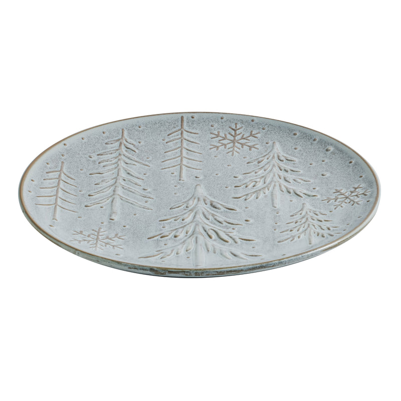 8.75" Ceramic Salad Plate, Winter Frost,3ar9914