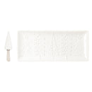14" Ceramic Serving Tray & Spreader, Nordic Woods,3cht9790