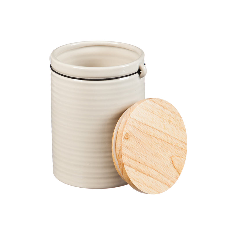 Ceramic Canisters, At Ease Traditional , Set of 3,3cnc6355