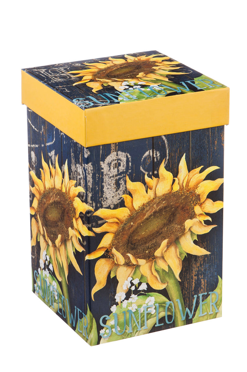 Ceramic Travel Cup w/metallic accent and box, 17 OZ., Sunflower Splendor,3ctc016851