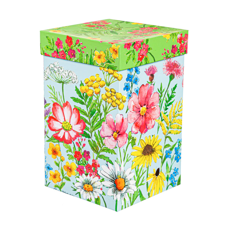 Ceramic Travel Cup, 17 OZ. ,w/box, Spring Wildflowers,3ctc017940