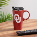 University of Oklahoma, 17oz Boxed Travel Latte