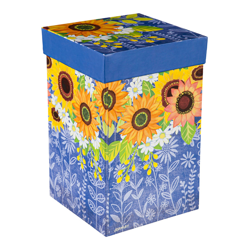 Ceramic Travel Cup, 17 OZ., w/box, Sunflowers,3ctc109702