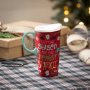 Ceramic Perfect Travel Cup, 17oz, w/ Gift Box, Let The Season and The Forest Sparkle,3ctc109897