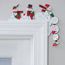 Metal Door Frame Decor, Snowman
