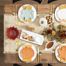 8" Ceramic Leaf Shaped Plate, 2 Asst. colors