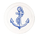 12" Round Glass Platter, Anchor,3gcp005