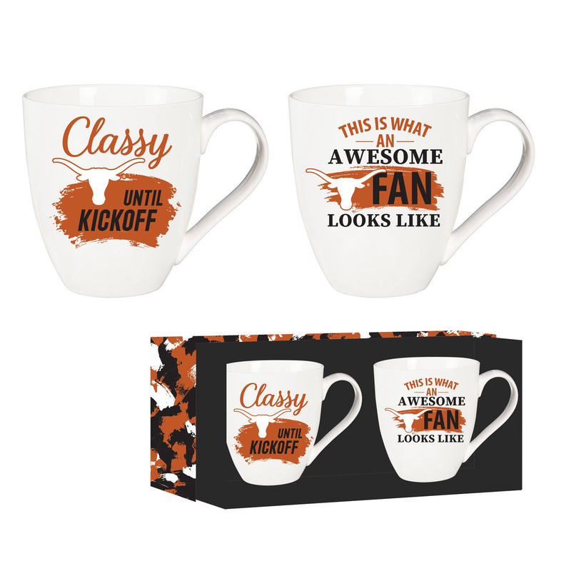 University of Texas, Ceramic Cup O'Java 17oz Gift Set,3mcf999