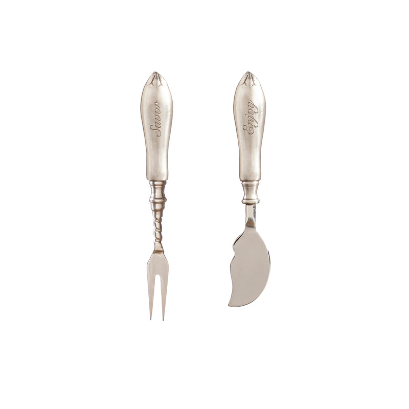 Brass Cheese Knife/Spreader and Fork Set,3mck008