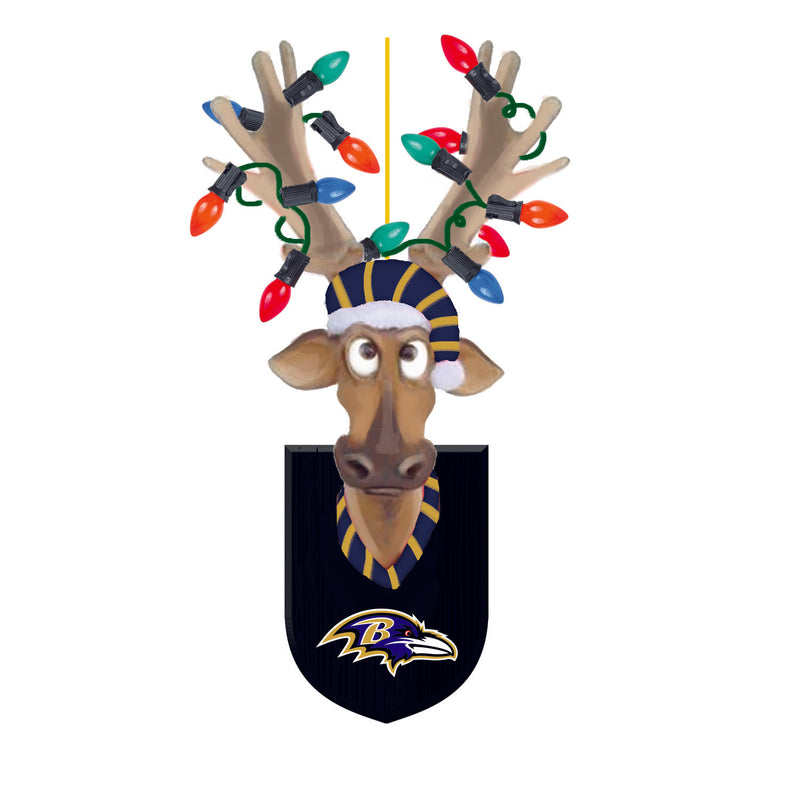 Baltimore Ravens, Resin Reindeer Orn,3ot3802rro