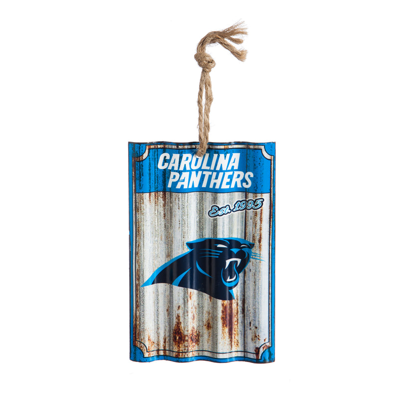 Carolina Panthers, Metal Corrugate Ornament,3ot3804mc