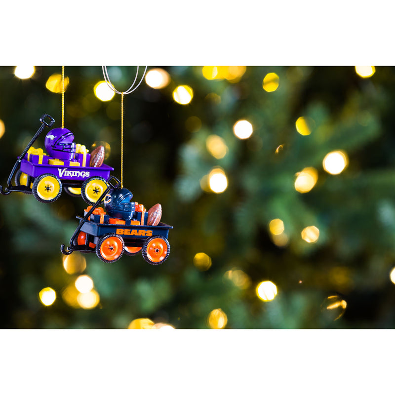 Team Wagon Ornament, Chicago Bears,3ot3805wgn