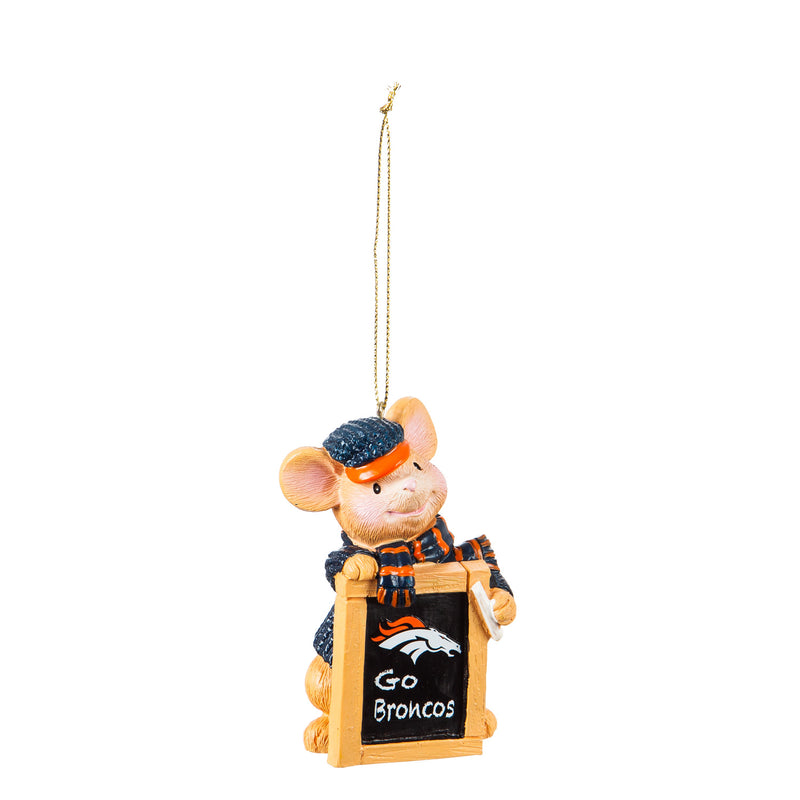 Denver Broncos, Holiday Mouse Ornament,3ot3809mou