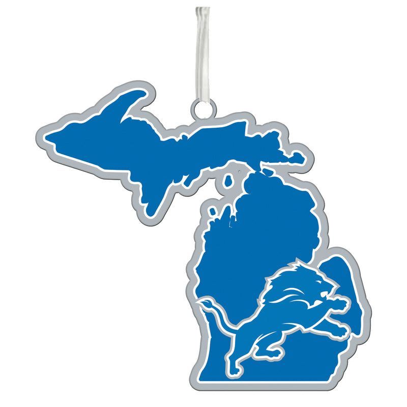 Detroit Lions, State Ornament,3ot3810state