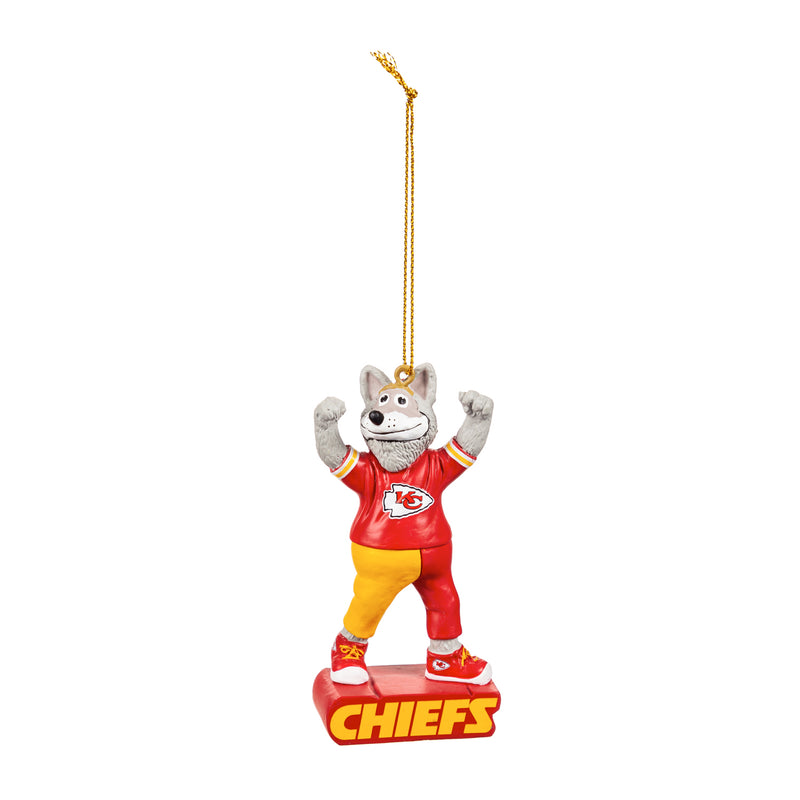 Evergreen Holiday Decorations,Kansas City Chiefs, Mascot Statue Orn,2.56x1.38x3.5 Inches