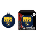 Milwaukee Brewers Blown Glass Ornament