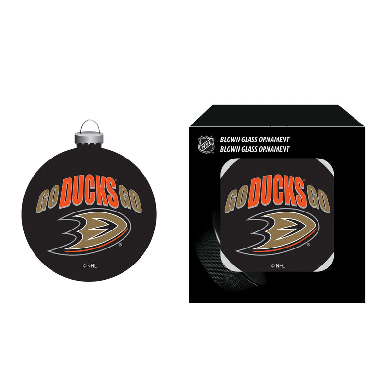 Blown Glass Ornament, Anaheim Ducks,3ot4350bgo