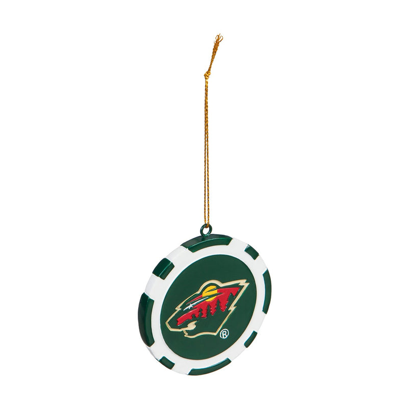 Minnesota Wild, Game Chip Ornament,3ot4363pc