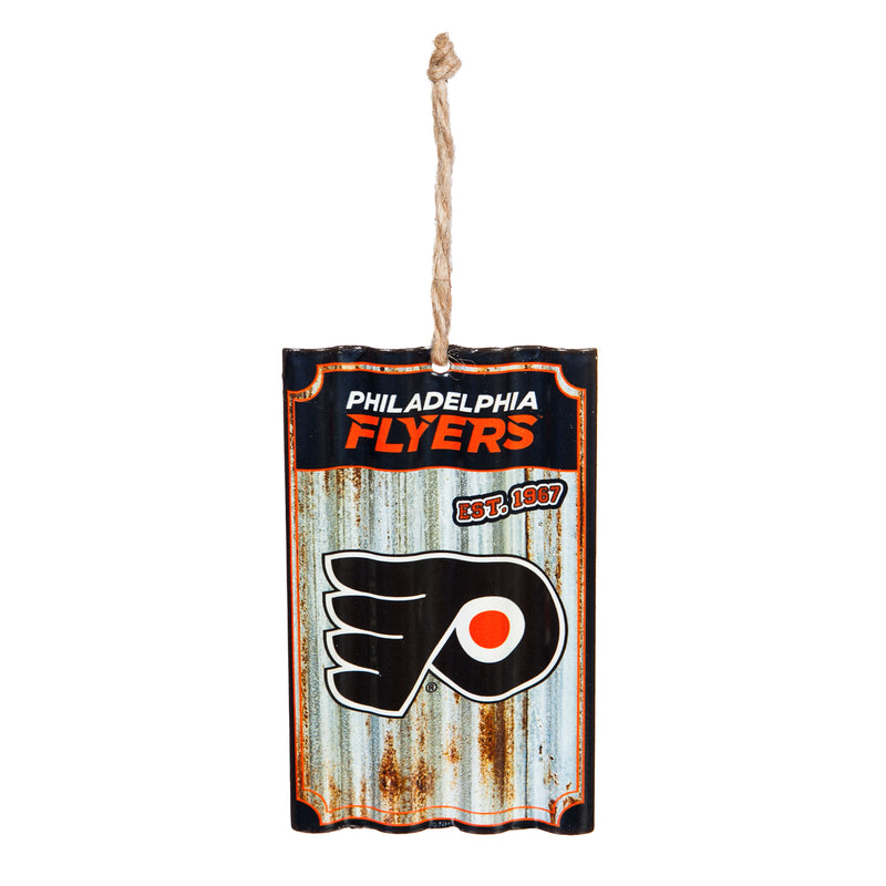 Philadelphia Flyers, Metal Corrugate Ornament,3ot4370mcb