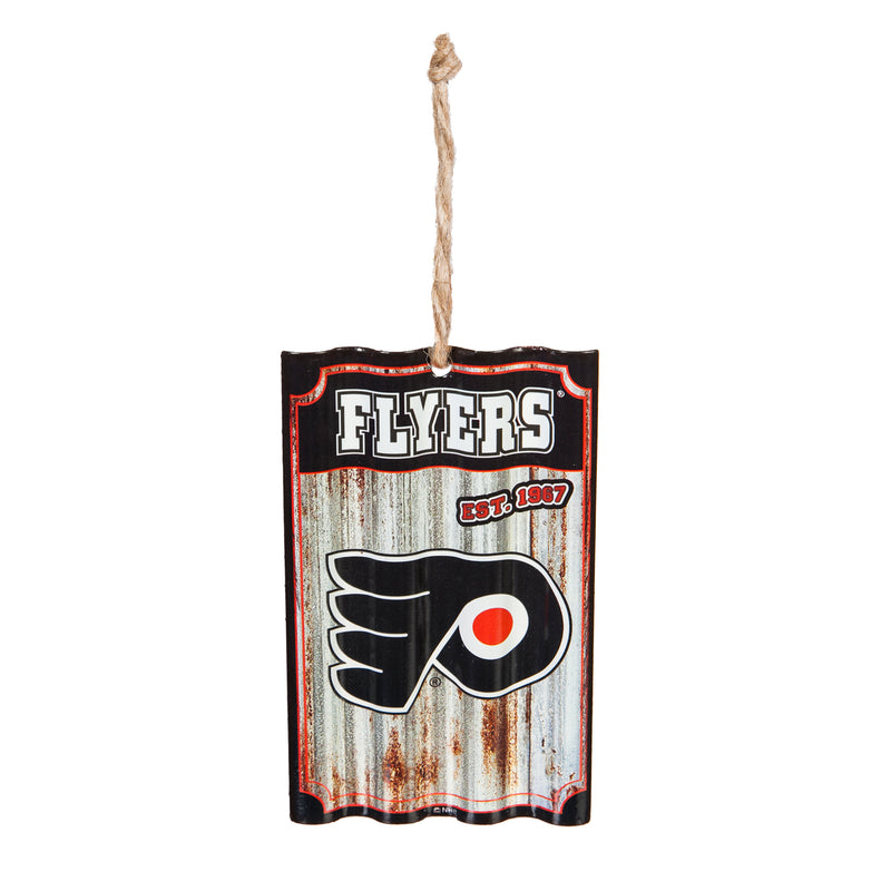 Philadelphia Flyers, Metal Corrugate Ornament,3ot4370mc