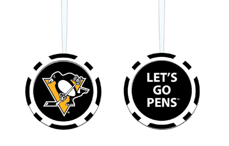 Pittsburgh Penguins, Game Chip Ornament,3ot4372pc