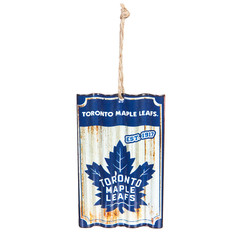 Toronto Maple Leafs, Metal Corrugate Ornament,3ot4376mc