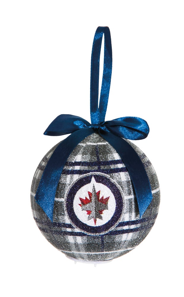 100mm LED Ball Ornament, Winnipeg Jets,3ot4379lb