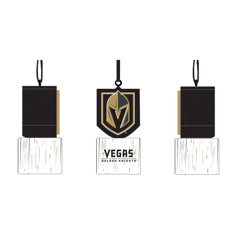 Evergreen Holiday Decorations,Mascot Ornament, Vegas Golden Knights,1.6x1.5x3.5 Inches