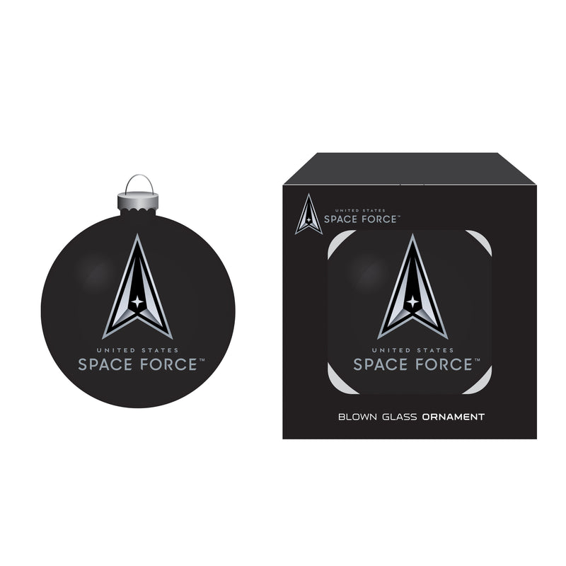 Blown Glass Ornament, Space Force,3ot5065bgo