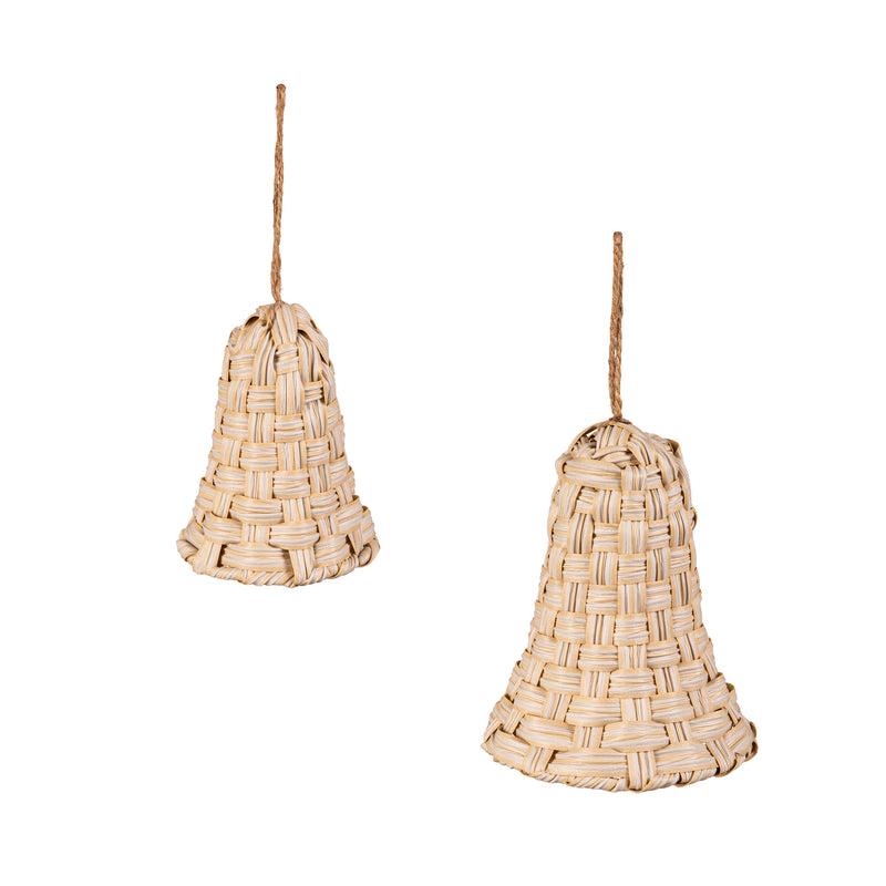 Plastic Woven Bell Hanging Decor Set,3ot835