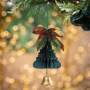 Joyful Traditions Ornament Tree with Bell Foldable Paper, Asst, 7"H