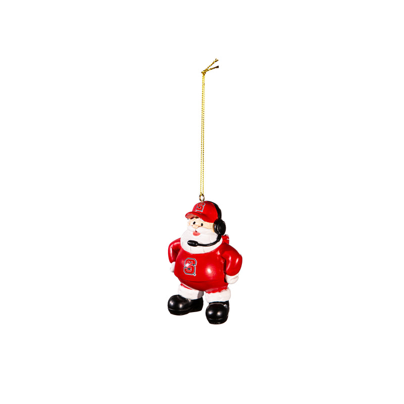 Coach Santa Ornament, North Carolina State University,3ot909cso