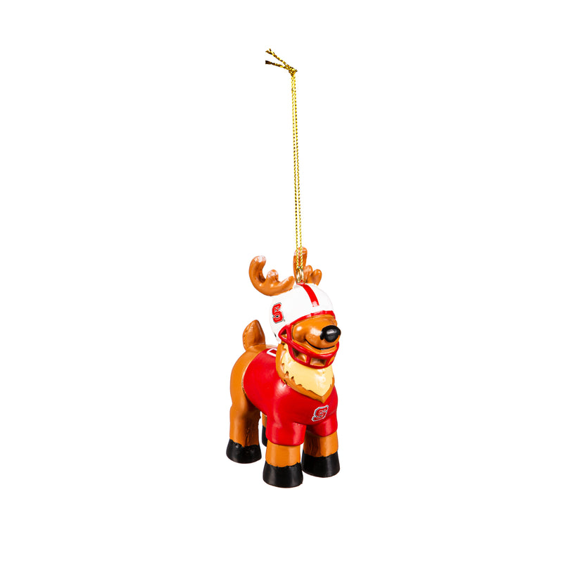 Reindeer Player Ornament, North Carolina State University,3ot909rpo