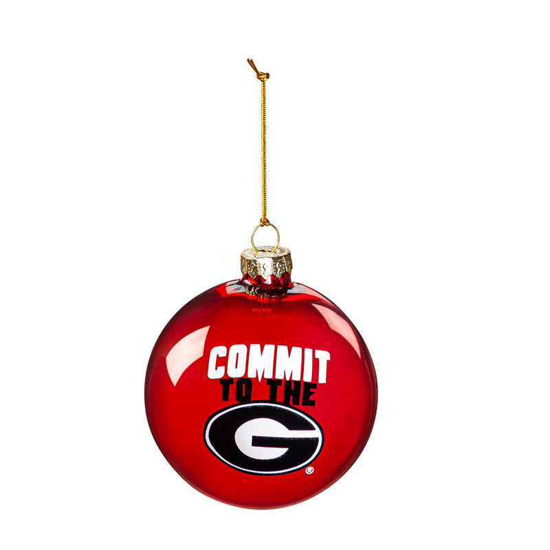 Blown Glass Ornament, University of Georgia,3ot914bgo