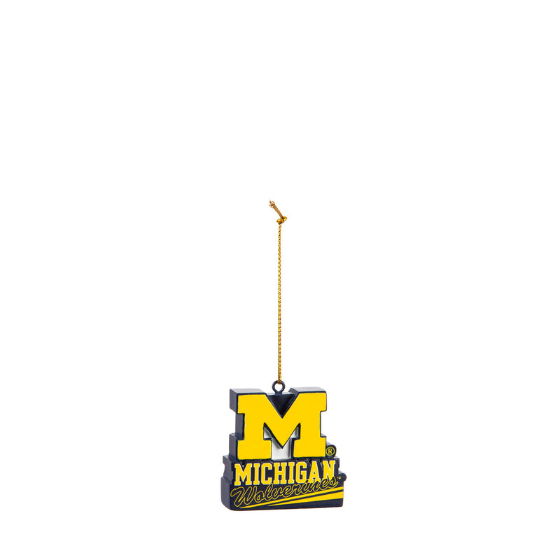 Evergreen Holiday Decorations,University Of Michigan, Mascot Statue Orn,2.56x1.38x3.5 Inches