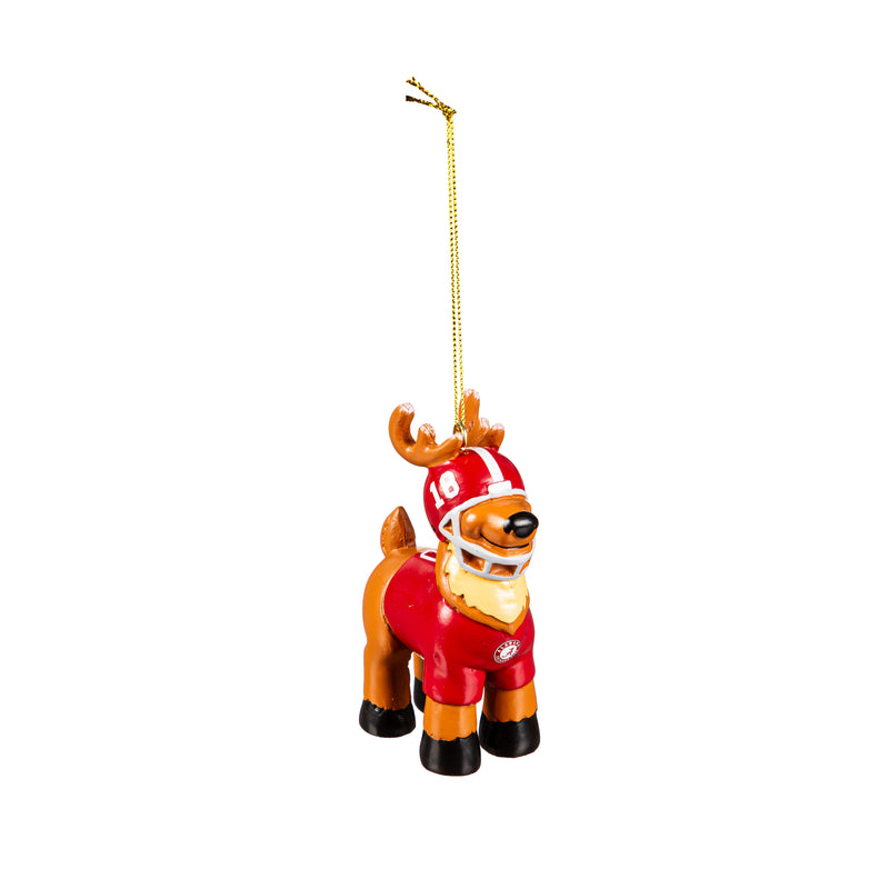 Reindeer Player Ornament, University of Alabama,3ot924rpo